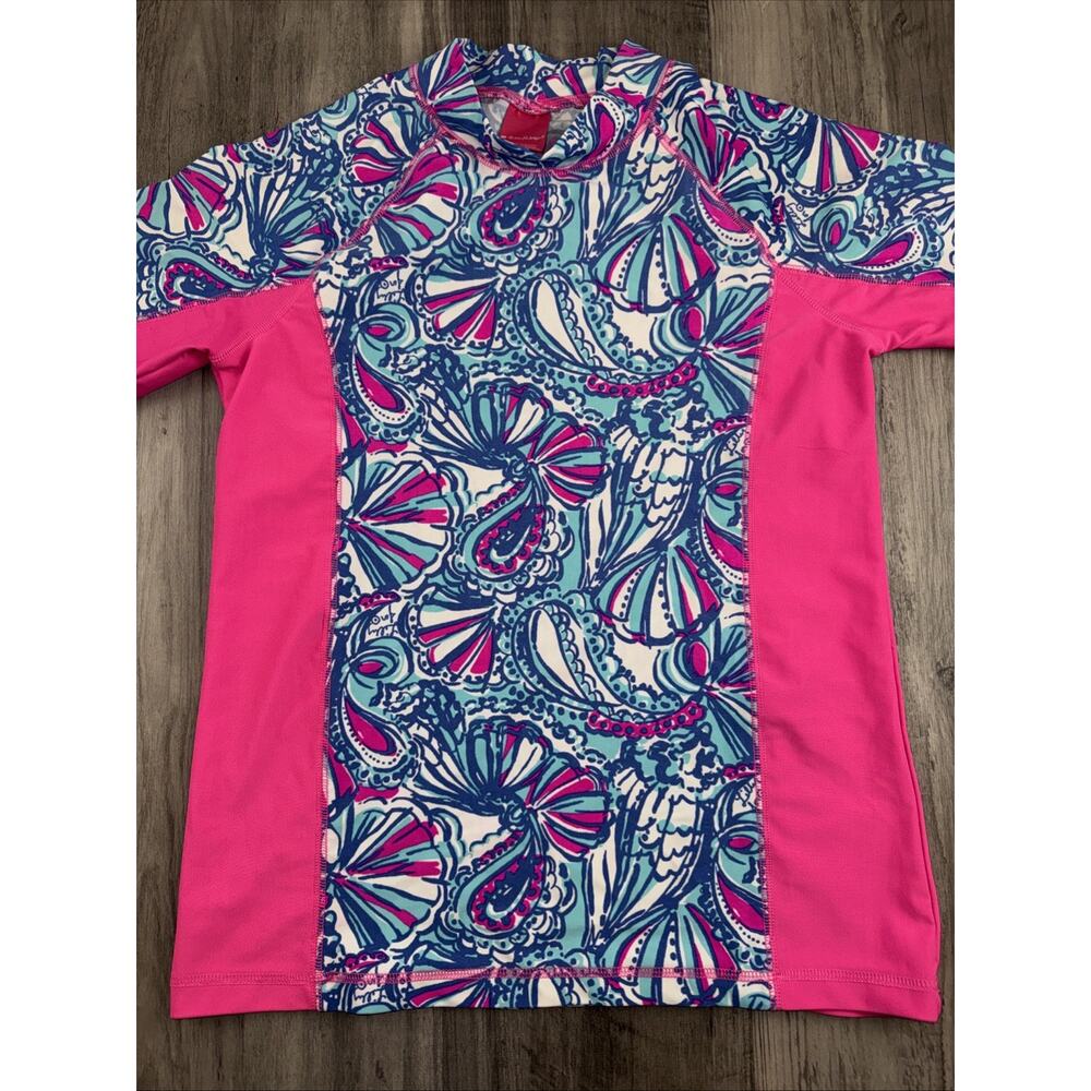 target lilly pulitzer bathing suit girls 14/16 XL Rash Guard NEW fits xs woman